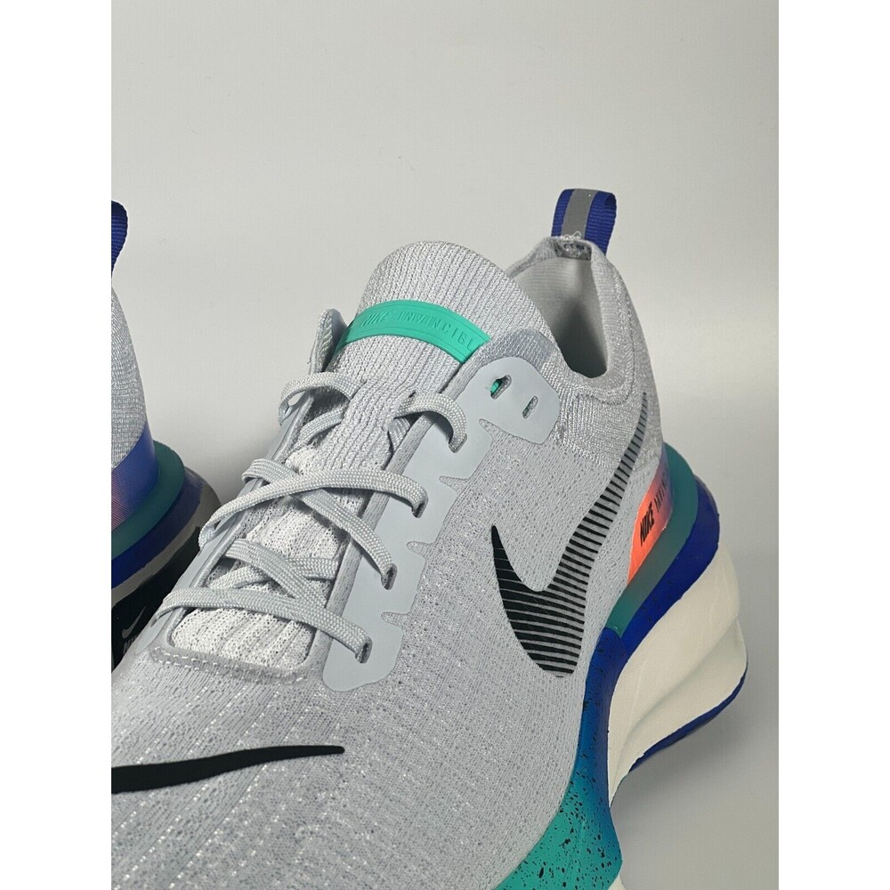 Nike Men's Gray and Blue Sneakers - Picture 8 of 10